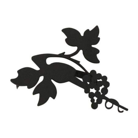 Village Wrought Iron Village Wrought Iron NR-157 Grapevine Napkin Ring - Black NR-157